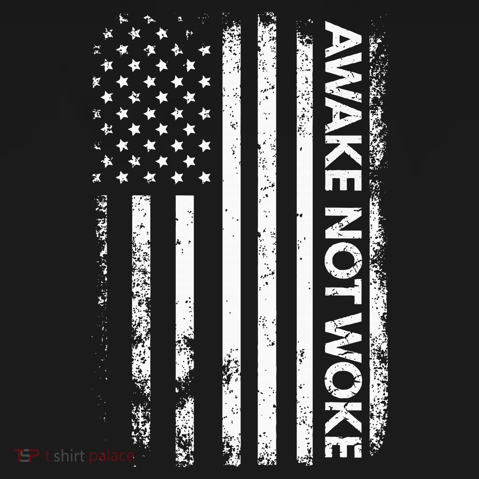 Awake Not Woke American Flag Free Speech Women's Hoodie