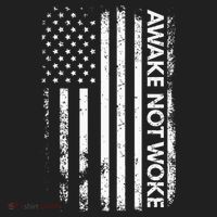 Awake Not Woke American Flag Free Speech Hat thumb 2