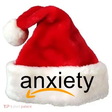 Anxiety Santa Hat