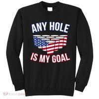 Any Goal Is A Hole USA Beer Bong Party Sweatshirt thumb 0