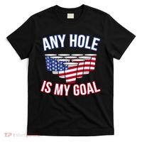 Any Goal Is A Hole USA Beer Bong Party T-Shirt thumb 0