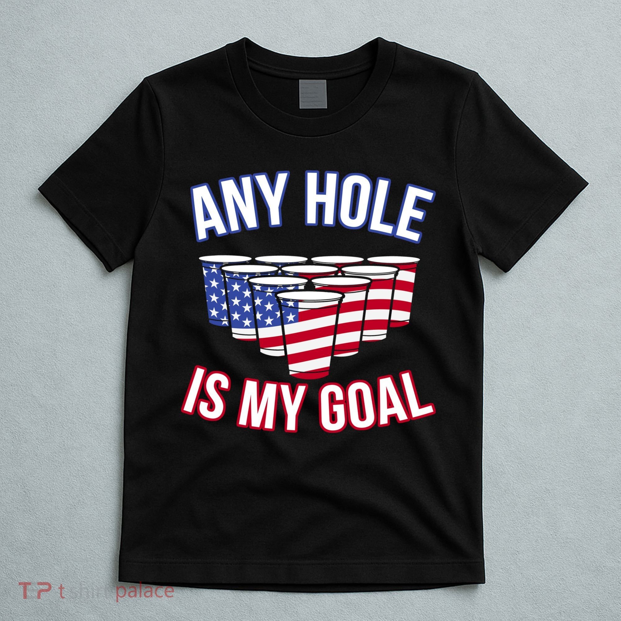 Any Goal Is A Hole USA Beer Bong Party T-Shirt