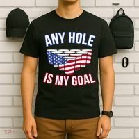 Any Goal Is A Hole USA Beer Bong Party T-Shirt thumb 6
