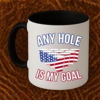 Any Goal Is A Hole USA Beer Bong Party Coffee Mug thumb 2