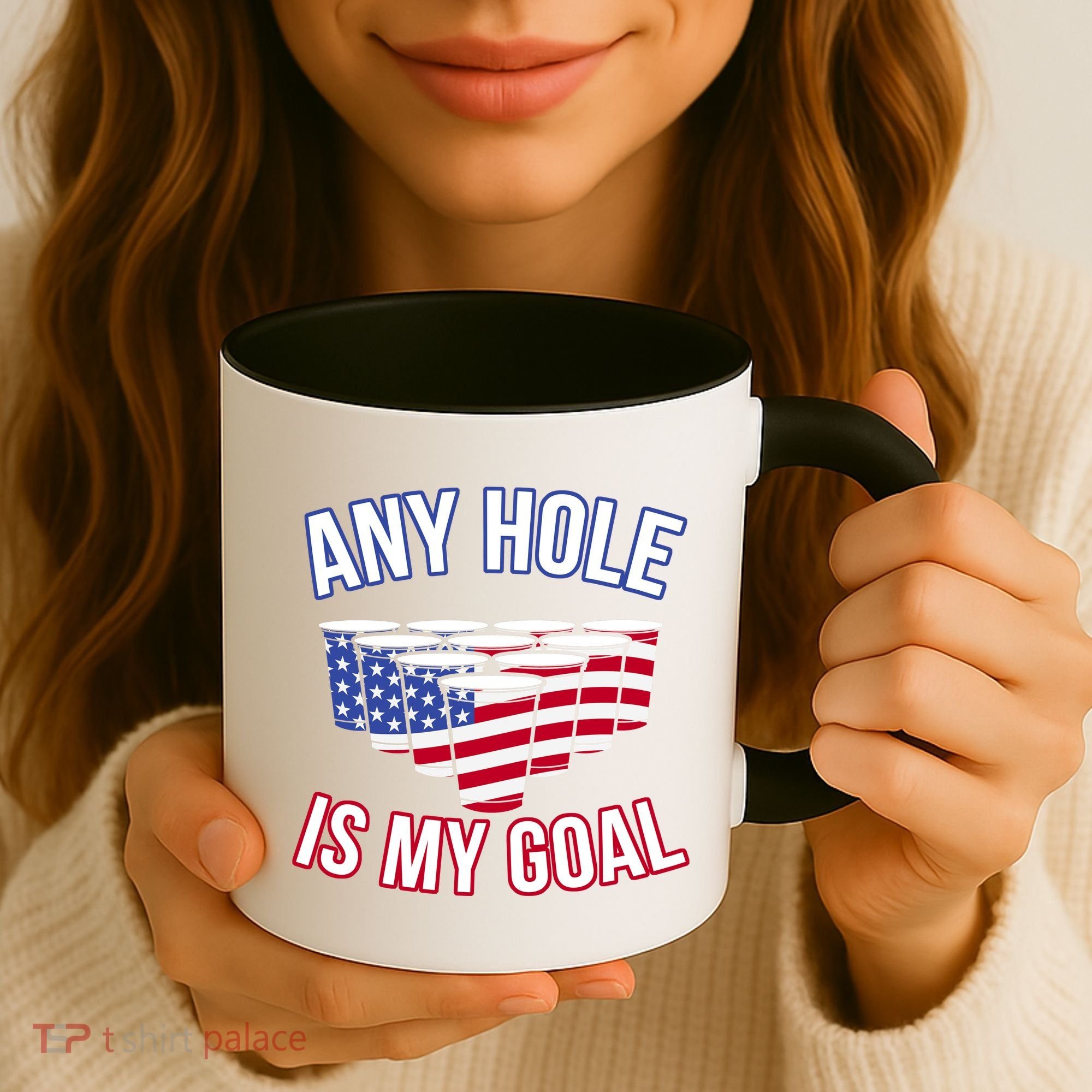 Any Goal Is A Hole USA Beer Bong Party Coffee Mug