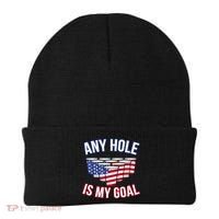 Any Goal Is A Hole USA Beer Bong Party Beanie thumb 0