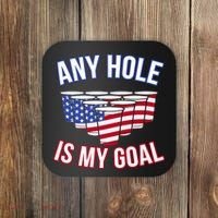 Any Goal Is A Hole USA Beer Bong Party Coaster thumb 0