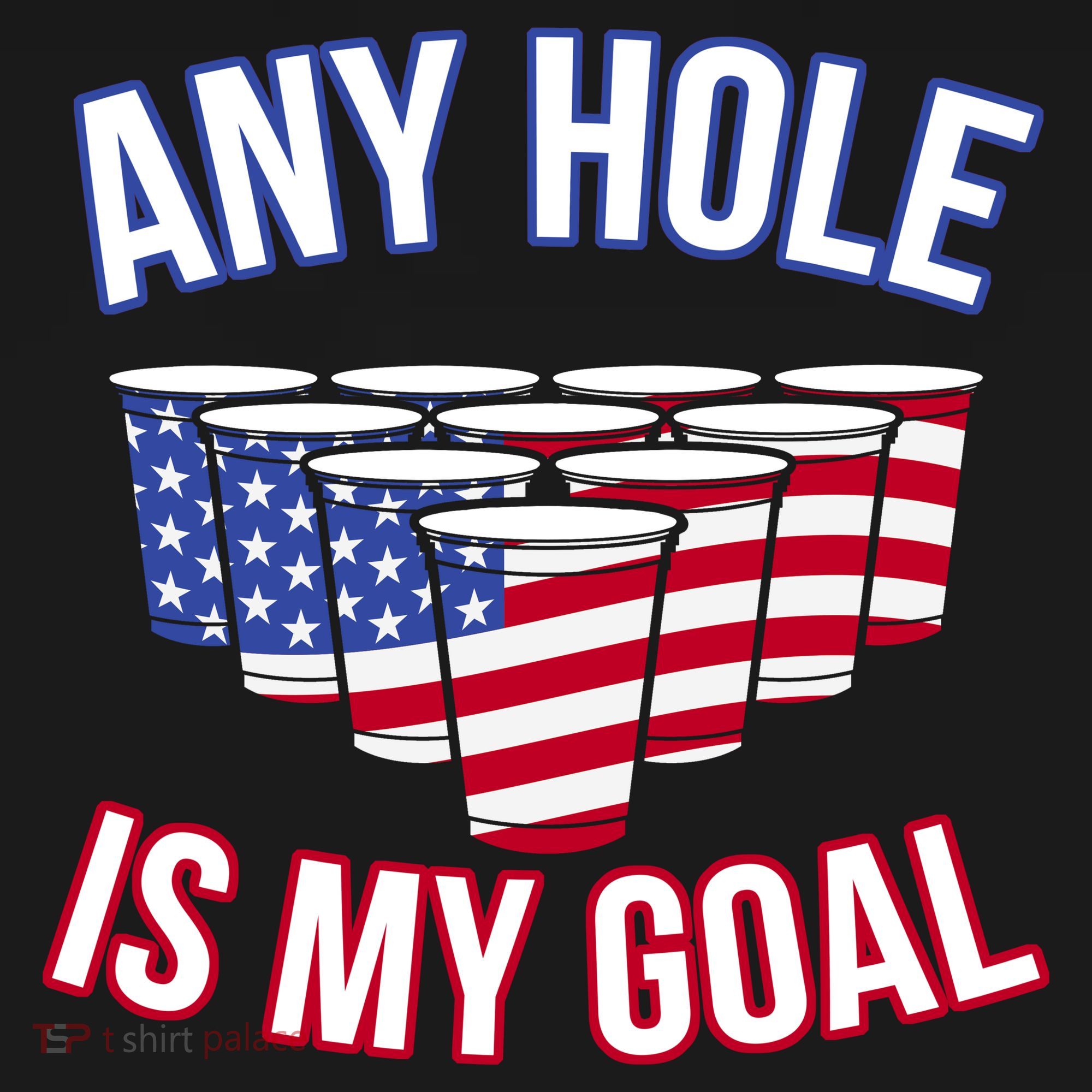 Any Goal Is A Hole USA Beer Bong Party Mousepad