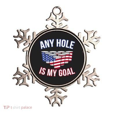 Any Goal Is A Hole USA Beer Bong Party Ornament