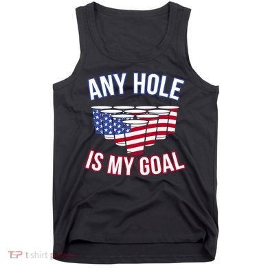 Any Goal Is A Hole USA Beer Bong Party Tank Top