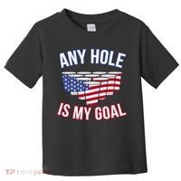 Any Goal Is A Hole USA Beer Bong Party Toddler T-Shirt thumb 0