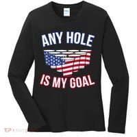 Any Goal Is A Hole USA Beer Bong Party Women's Long Sleeve Shirt thumb 0