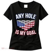 Any Goal Is A Hole USA Beer Bong Party Women's T-Shirt thumb 0