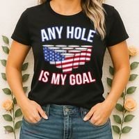 Any Goal Is A Hole USA Beer Bong Party Women's T-Shirt thumb 2