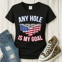 Any Goal Is A Hole USA Beer Bong Party Women's T-Shirt thumb 3