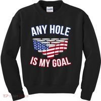 Any Goal Is A Hole USA Beer Bong Party Kids Sweatshirt thumb 0