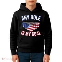 Any Goal Is A Hole USA Beer Bong Party Kids Hoodie thumb 4