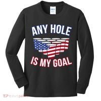 Any Goal Is A Hole USA Beer Bong Party Kids Long Sleeve Shirt thumb 0