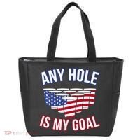 Any Goal Is A Hole USA Beer Bong Party Tote Bag thumb 0