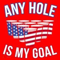 Any Goal Is A Hole USA Beer Bong Party Santa Hat thumb 1