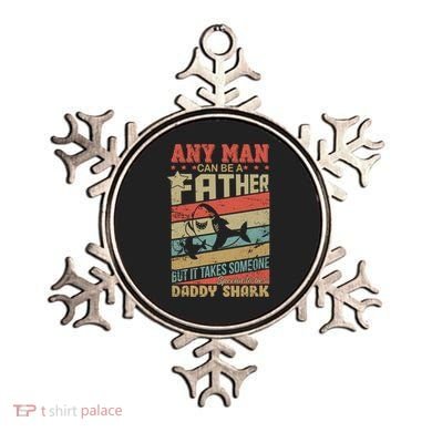 Any Man Can Be A Father Daddy Shark Ornament