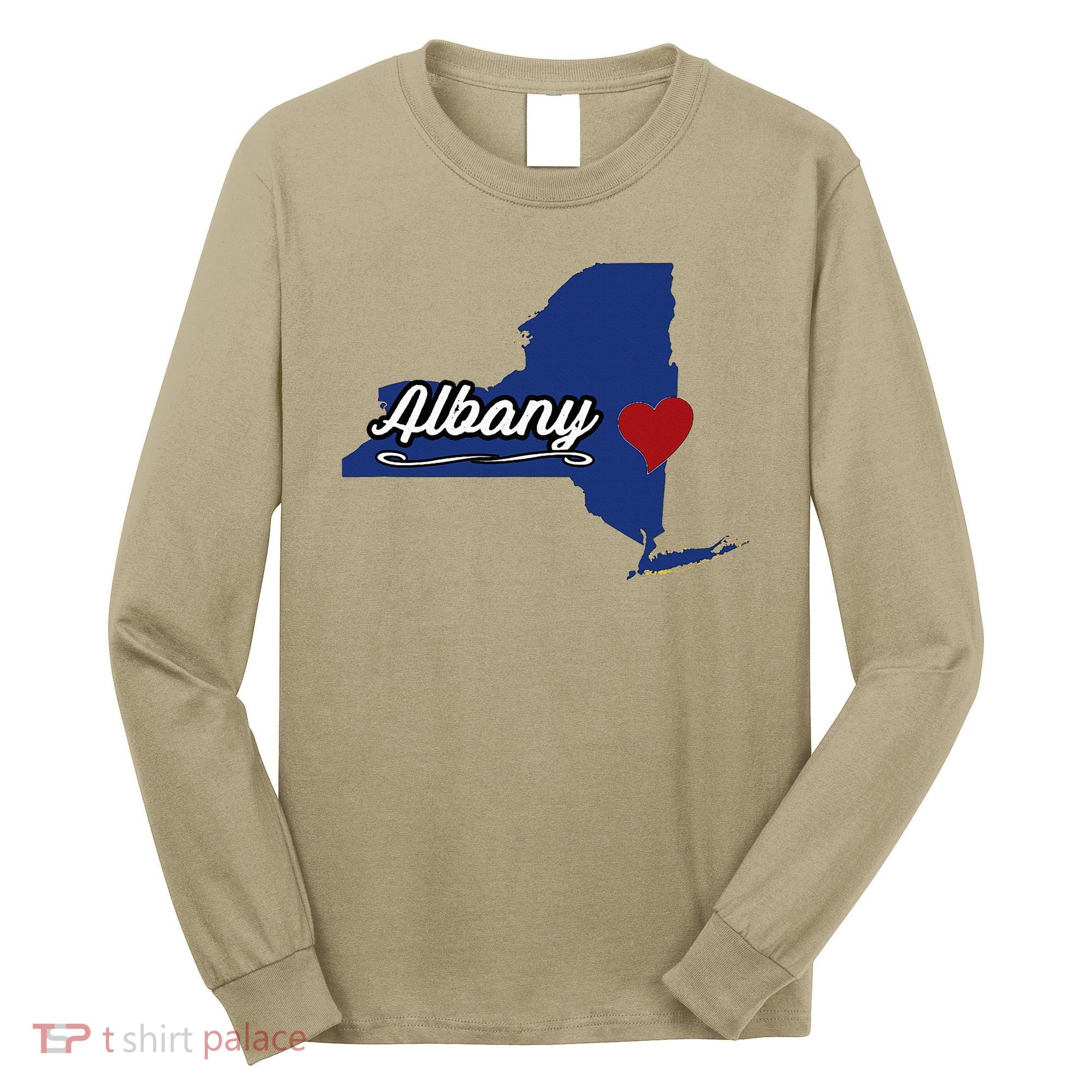 ALBANY New York NY State USA Cute Souvenir City Long Sleeve Shirt