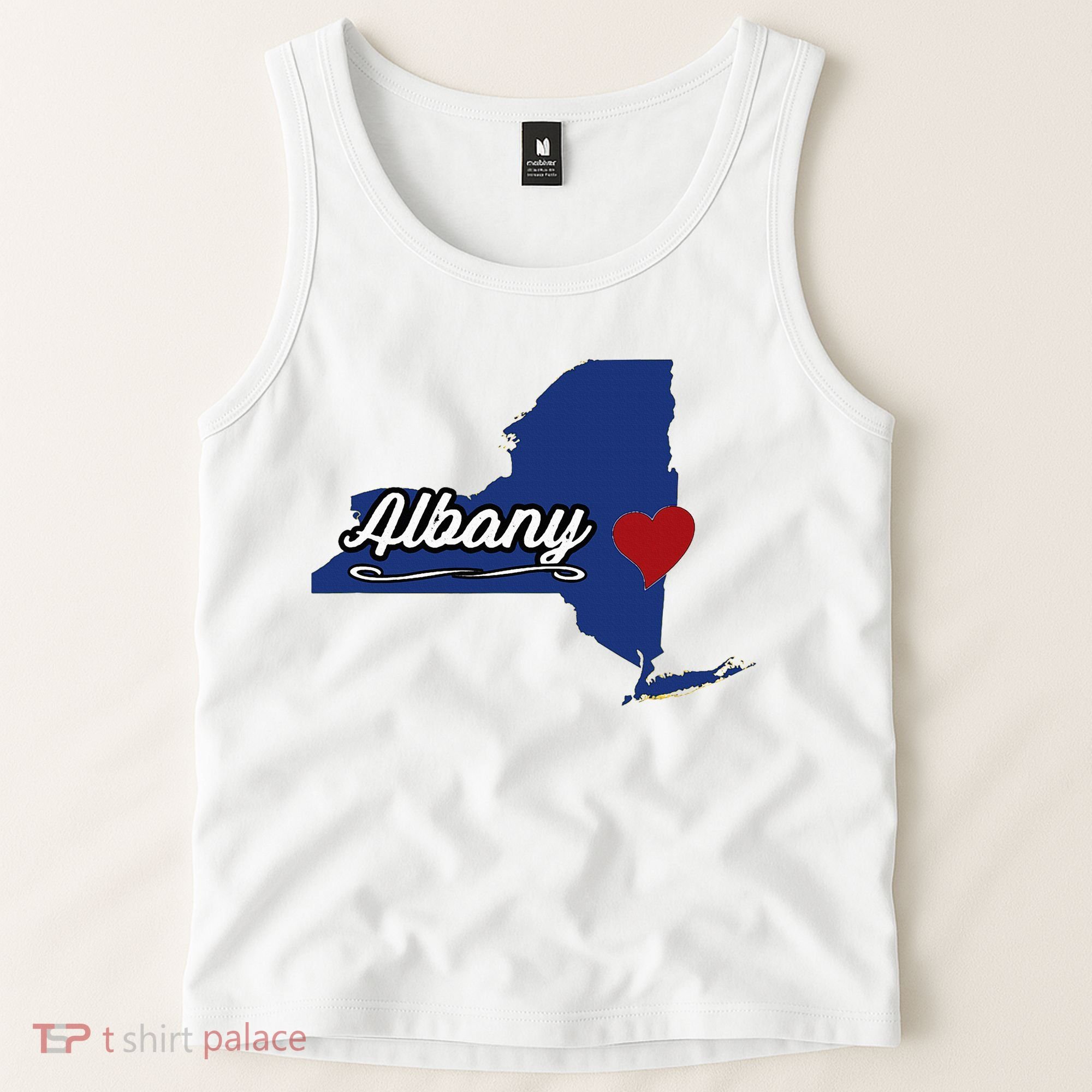 ALBANY New York NY State USA Cute Souvenir City Tank Top