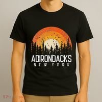 Adirondacks New York Ny Retro Vintage 70s 80s 90s Gift T-Shirt thumb 3
