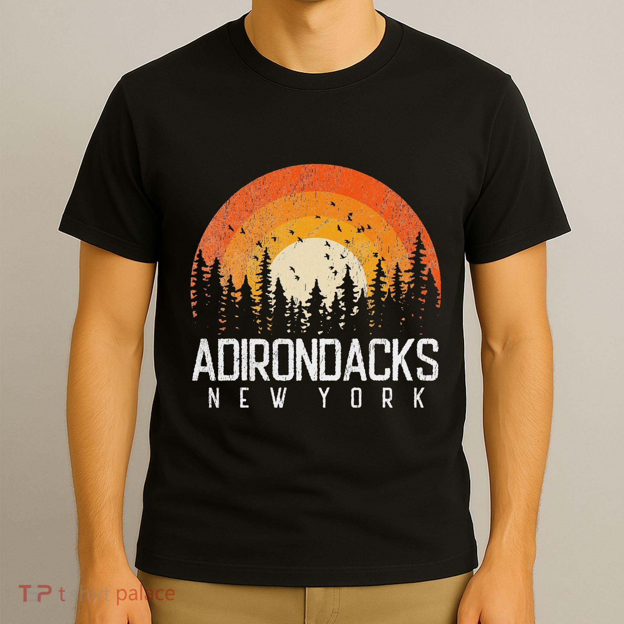 Adirondacks New York Ny Retro Vintage 70s 80s 90s Gift T-Shirt