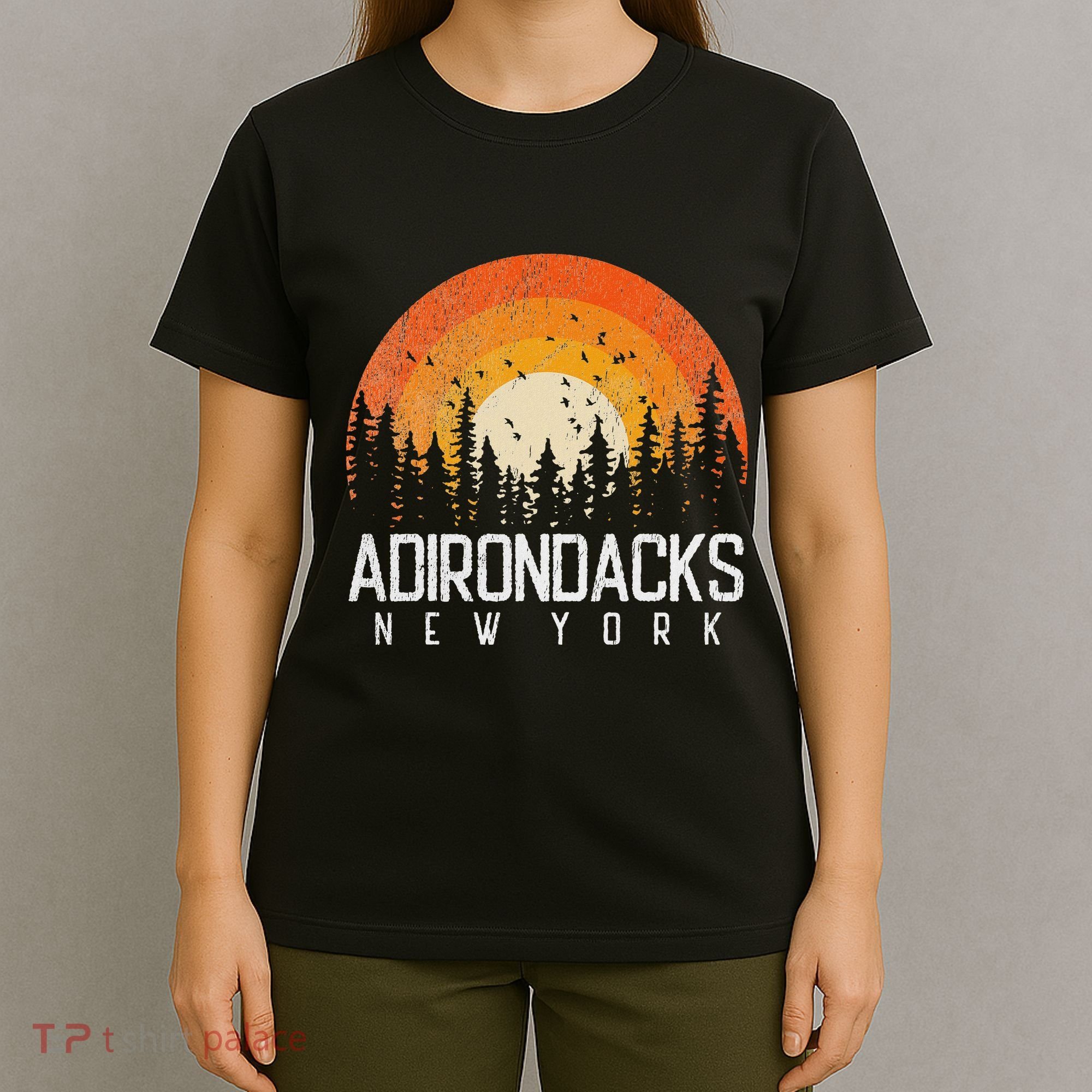 Adirondacks New York Ny Retro Vintage 70s 80s 90s Gift T-Shirt
