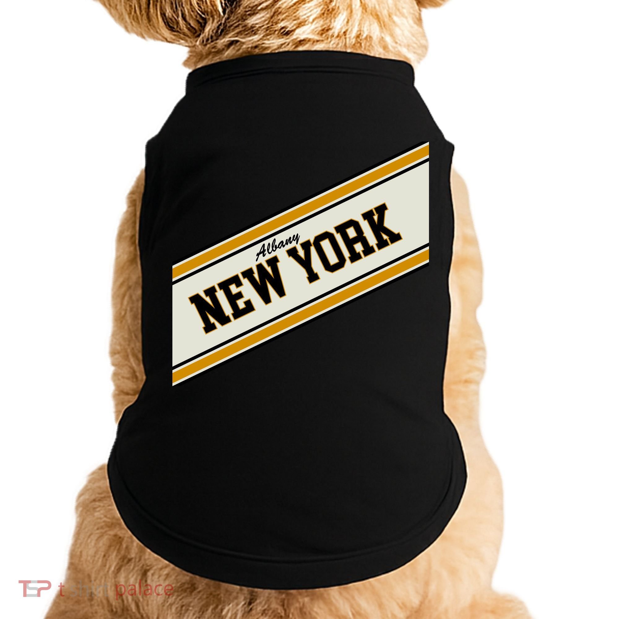 Albany New York Varsity Logo Doggie Tank