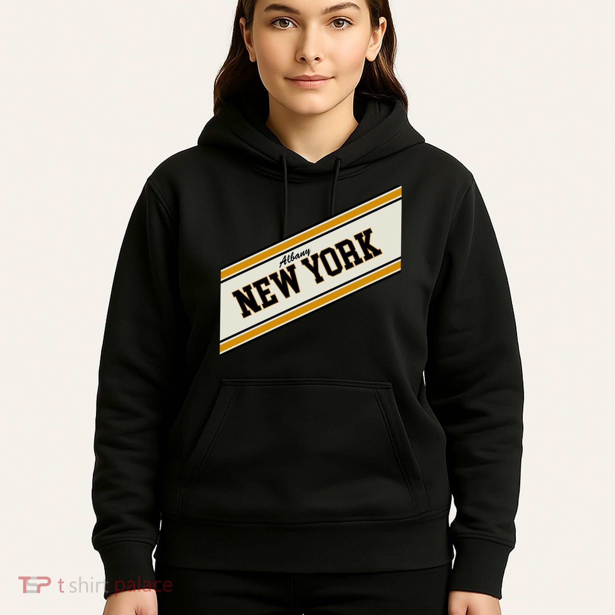 Albany New York Varsity Logo Hoodie
