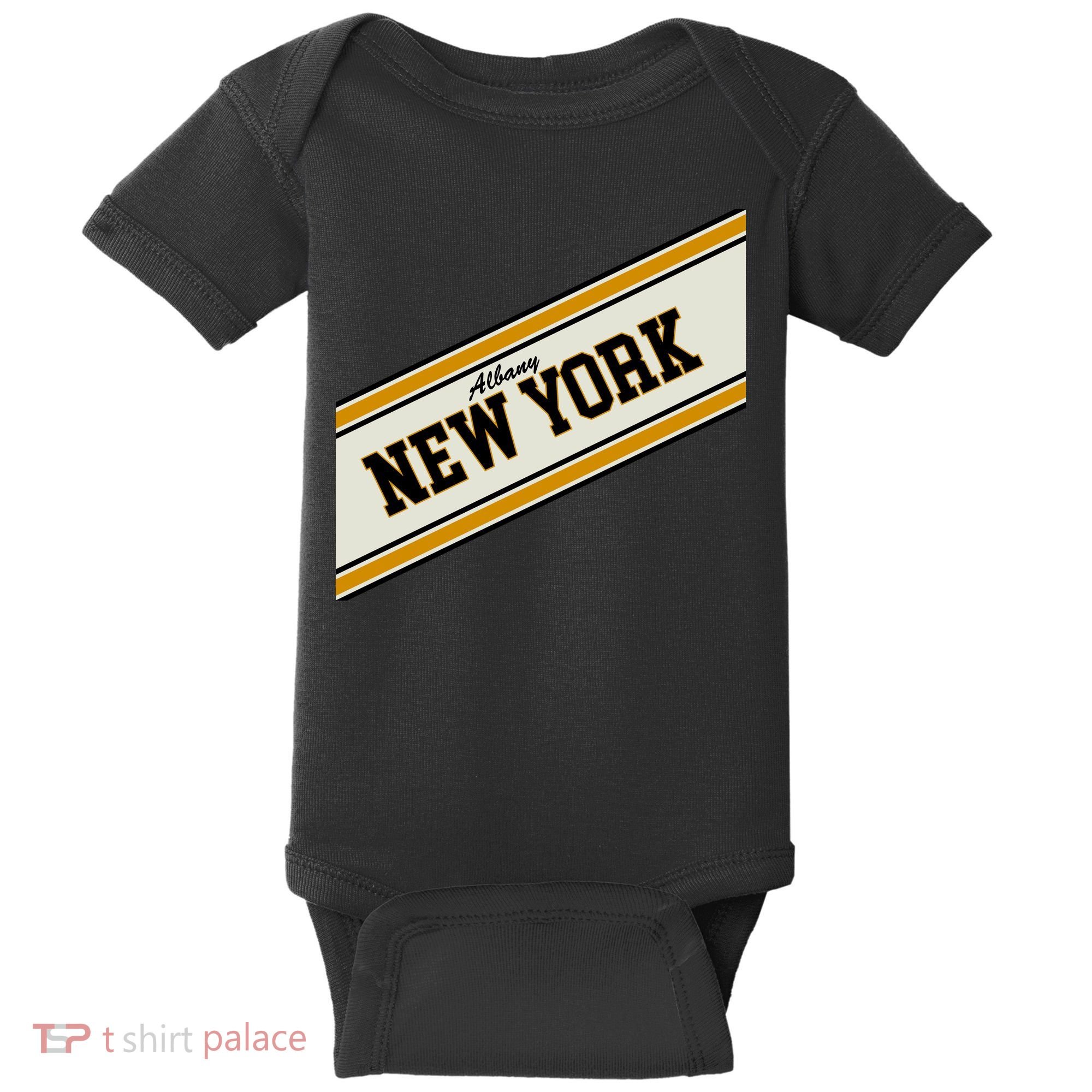 Albany New York Varsity Logo Baby Bodysuit