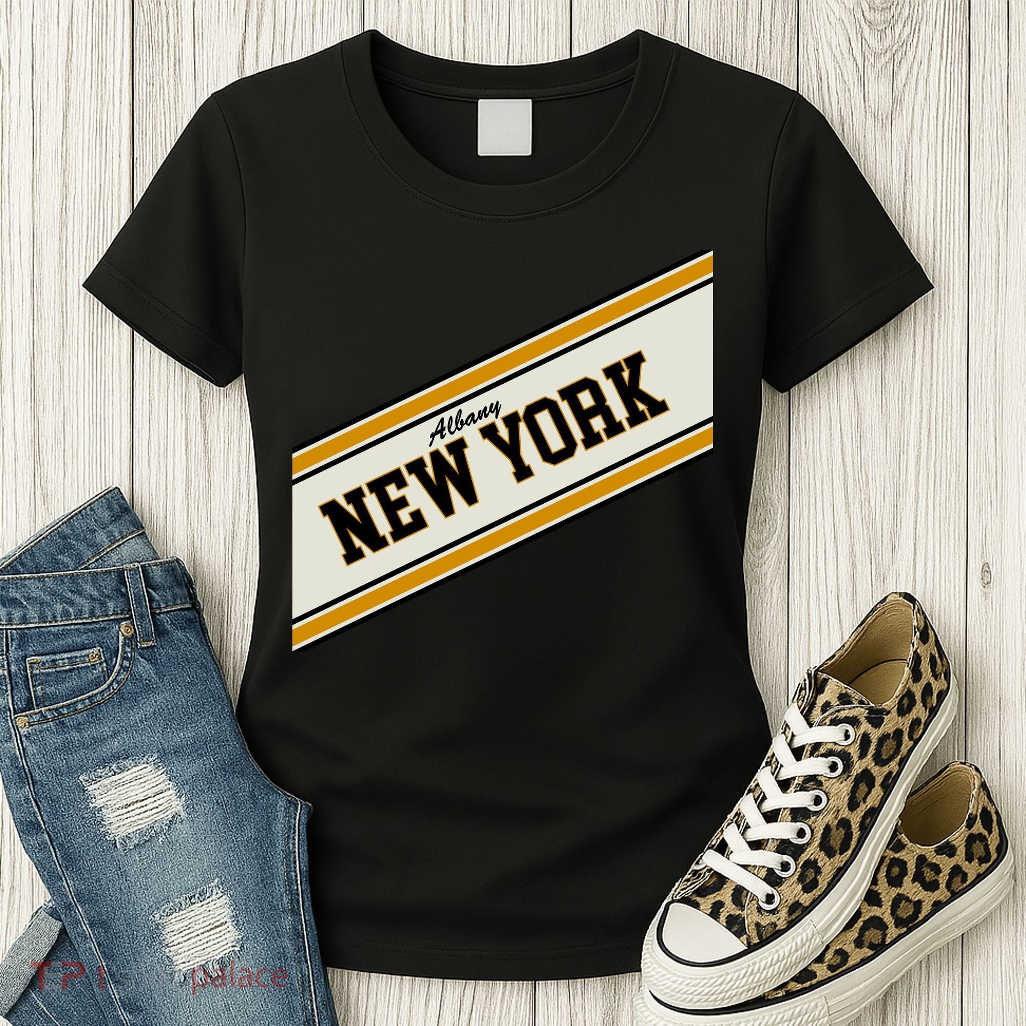 Albany New York Varsity Logo Women's T-Shirt