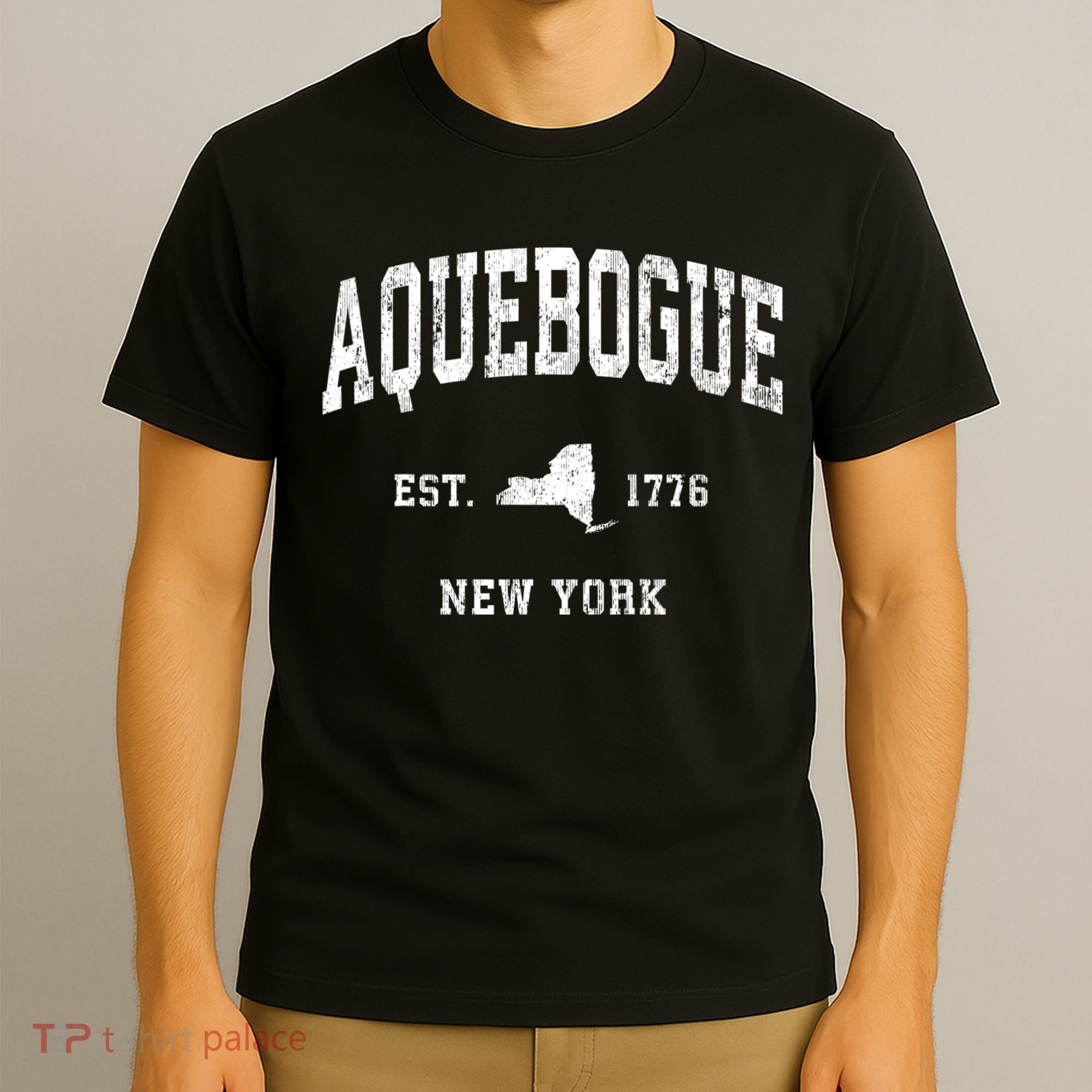 Aquebogue New York Ny Vintage Athletic T-Shirt