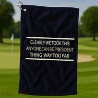 Anyone Can Be President Golf Towel thumb 1