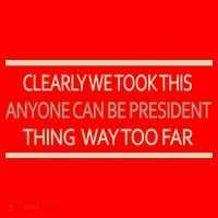 Anyone Can Be President Santa Hat thumb 1