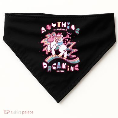 Anything Is Possible Dreaming Is Free USA-Made Doggie Bandana
