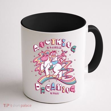 Anything Is Possible Dreaming Is Free Coffee Mug back