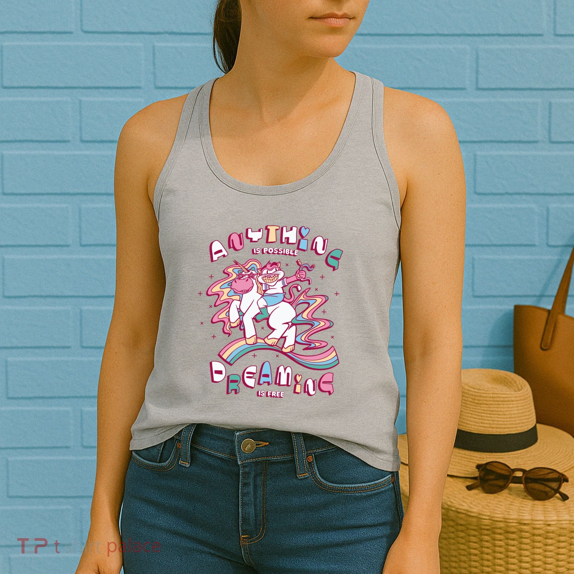 Anything Is Possible Dreaming Is Free Women's Tank Top