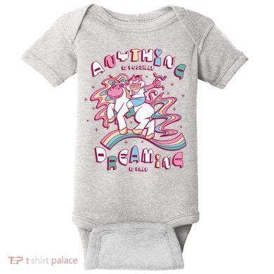 Anything Is Possible Dreaming Is Free Baby Bodysuit
