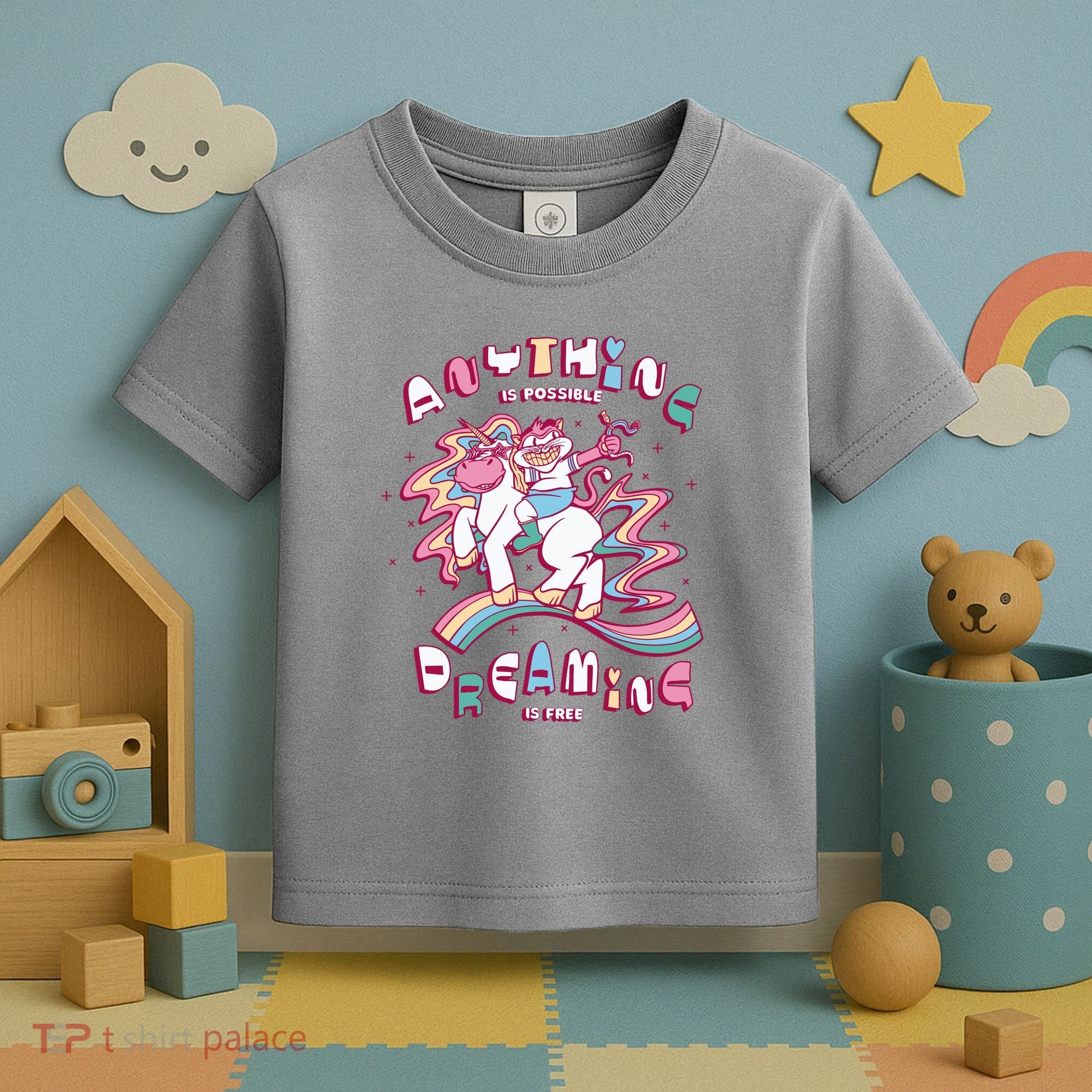 Anything Is Possible Dreaming Is Free Toddler T-Shirt