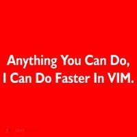 Anything You Can Do I Can Do Faster In VIM Button thumb 1