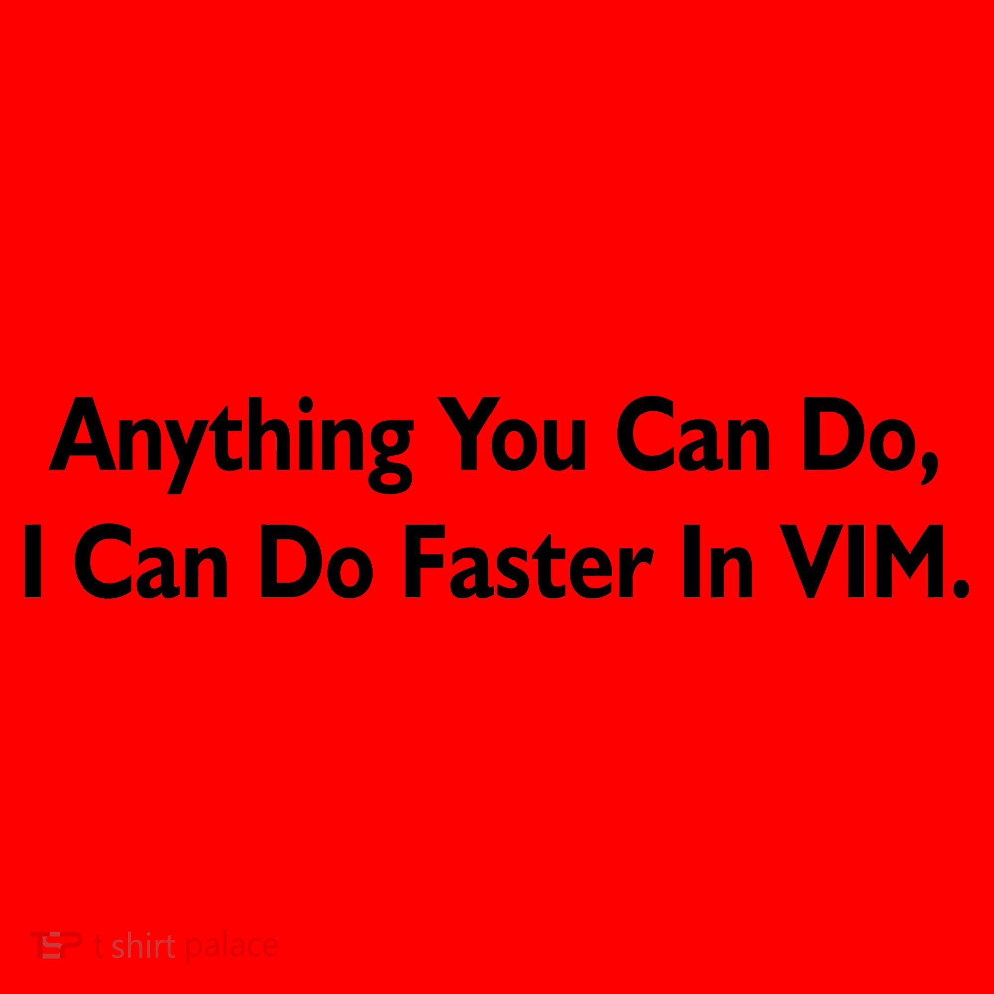 Anything You Can Do I Can Do Faster In VIM Santa Hat