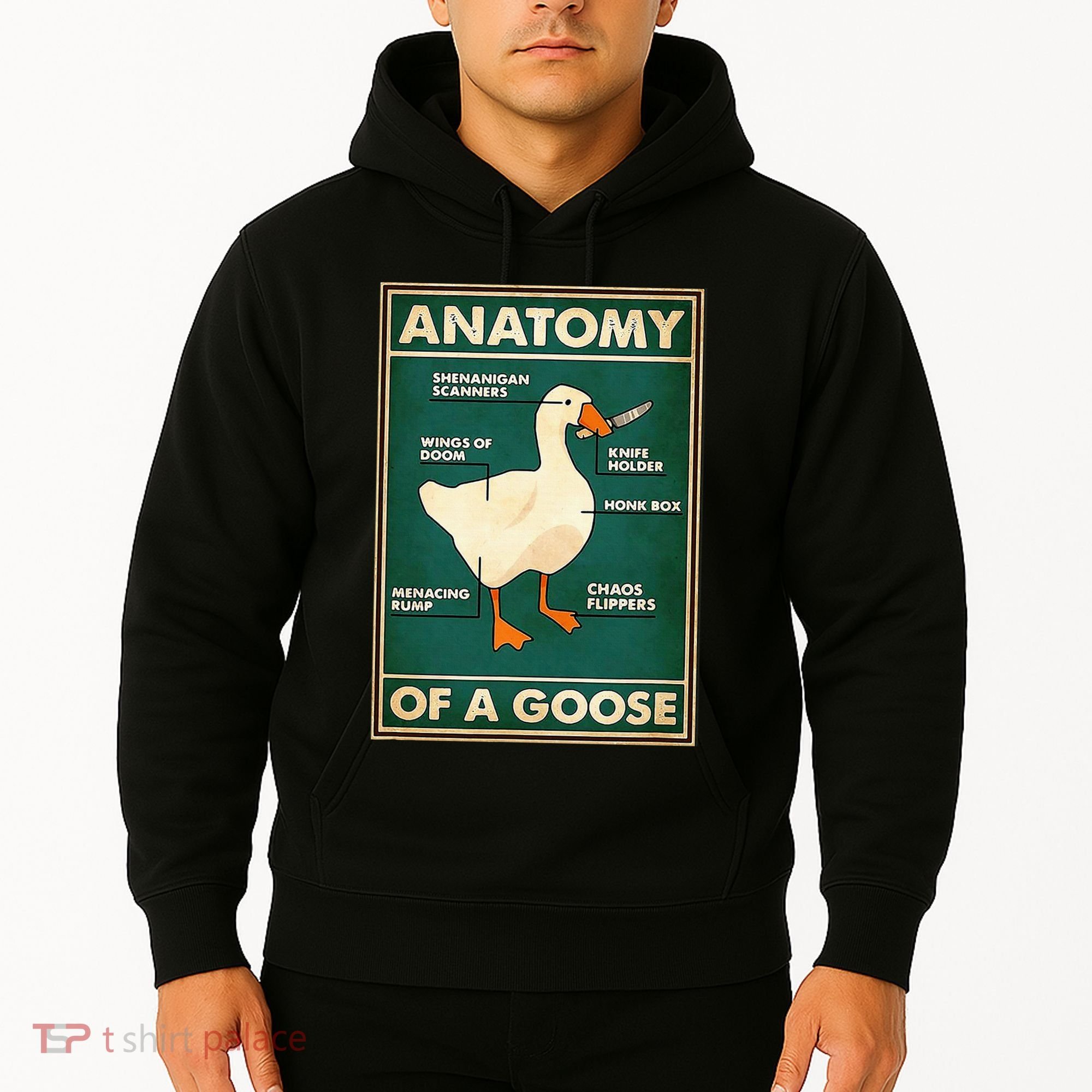 Anatomy Of A Goose With Knife Hoodie