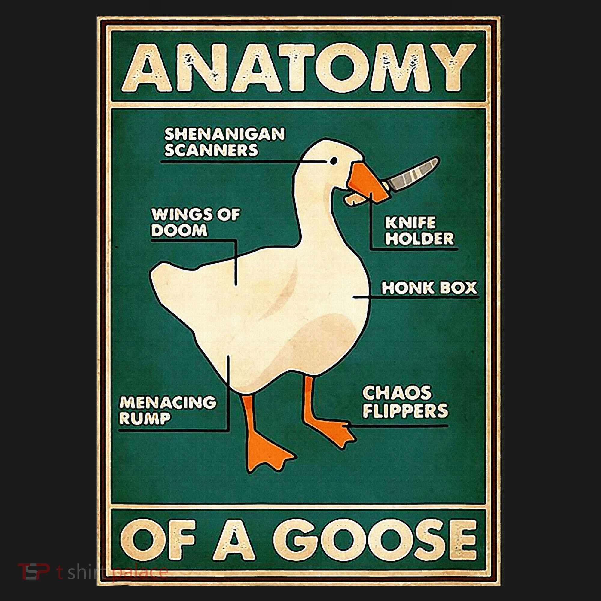 Anatomy Of A Goose With Knife Women's Hoodie