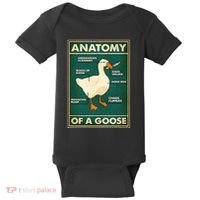 Anatomy Of A Goose With Knife Baby Bodysuit thumb 0