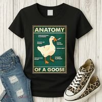 Anatomy Of A Goose With Knife Women's T-Shirt thumb 3
