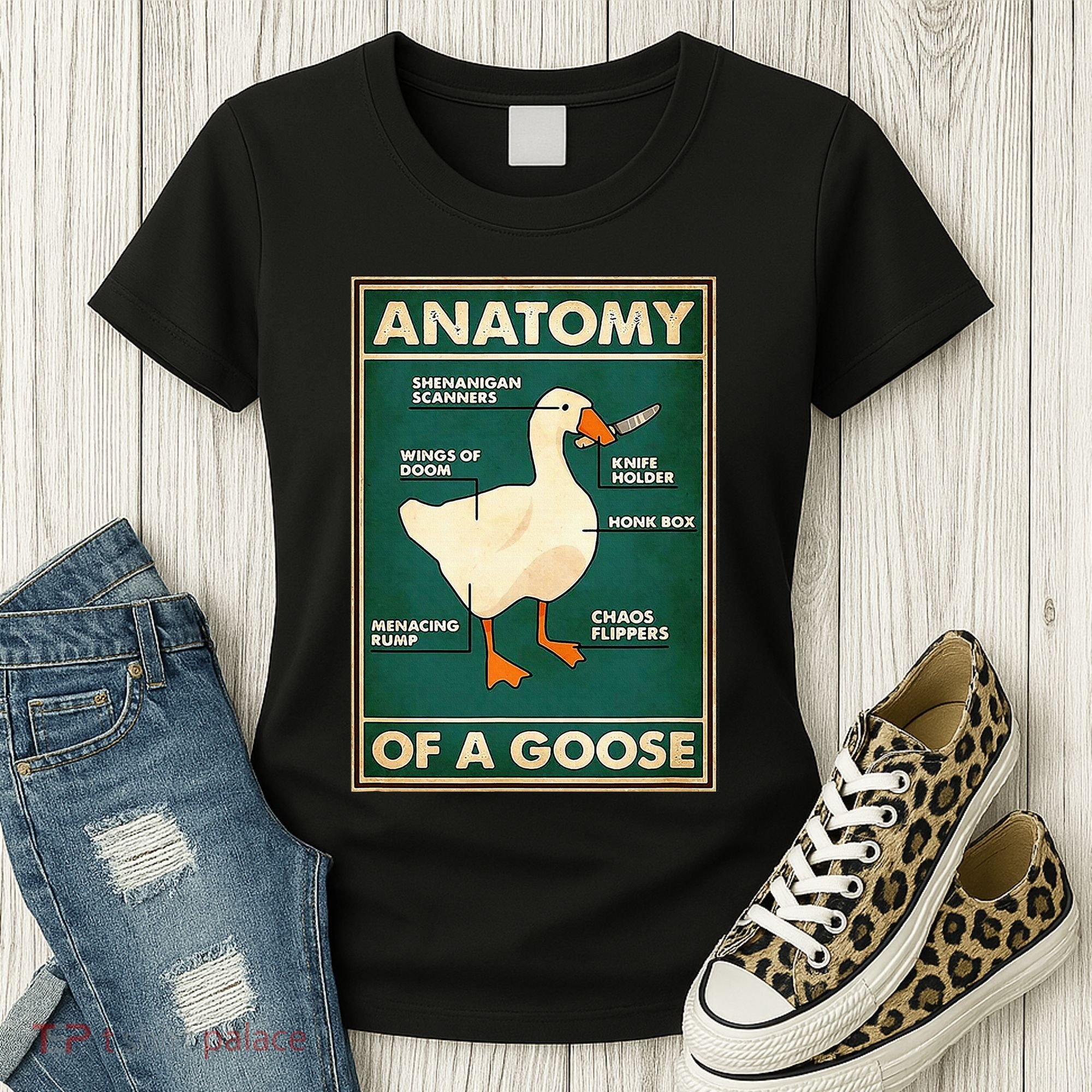 Anatomy Of A Goose With Knife Women's T-Shirt
