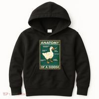 Anatomy Of A Goose With Knife Kids Hoodie thumb 0